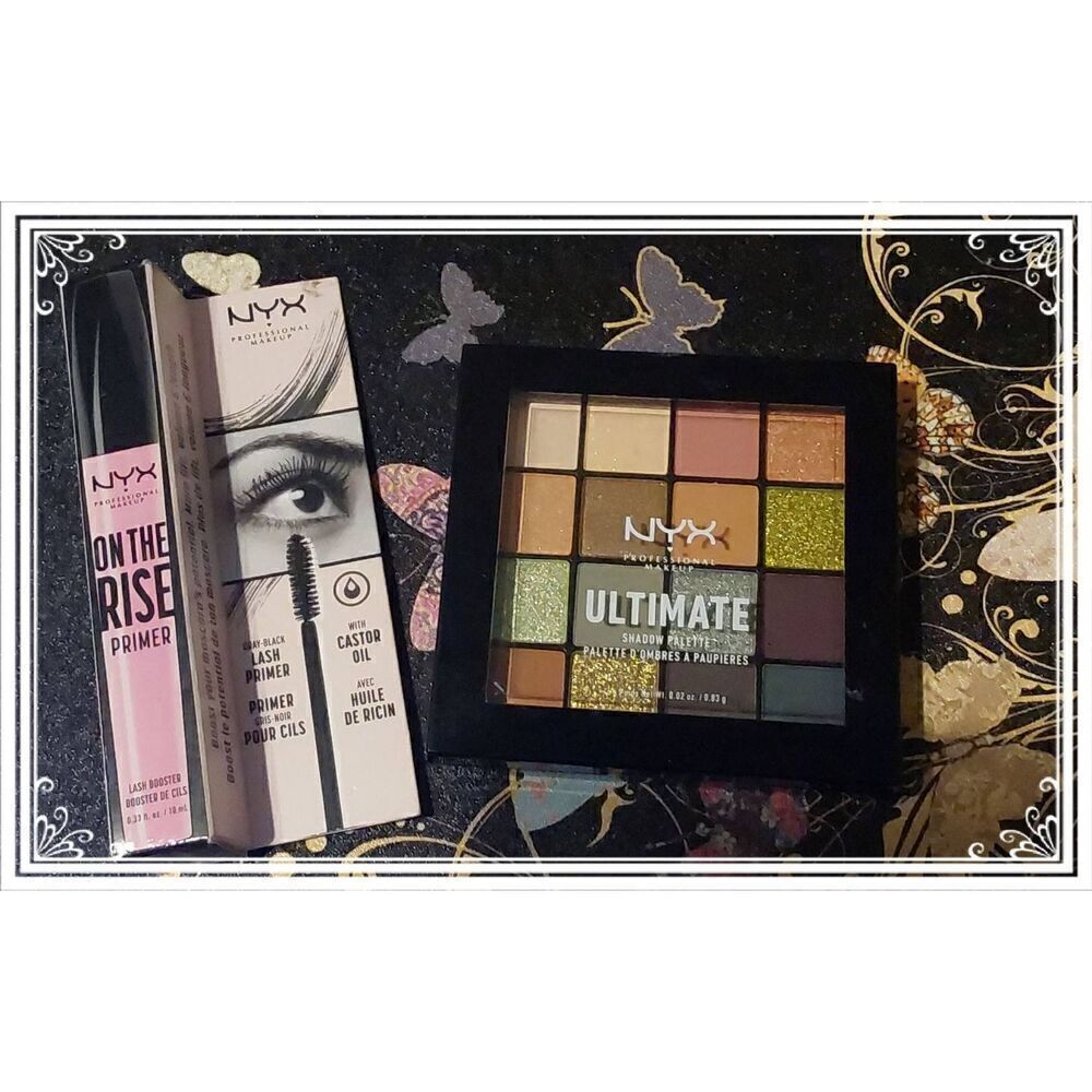New~NYX USP12 Ultimate Utopia Eyeshadow Palette & On the Rise Lash Primer